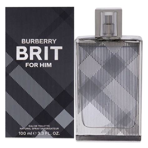 burberry brit men eau de toilette spray 3.3 oz|burberry brit for men.